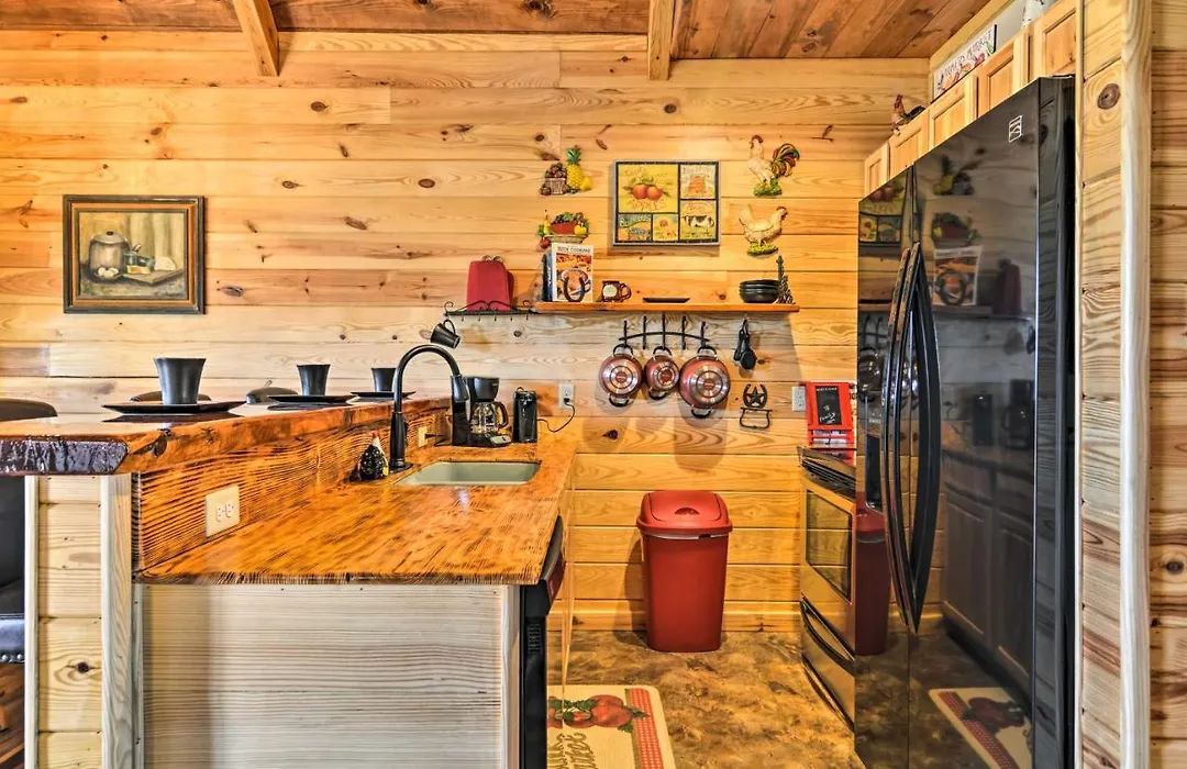 2 Mi To Lake Hamilton! Log Cabin W/ Cozy Loft-1