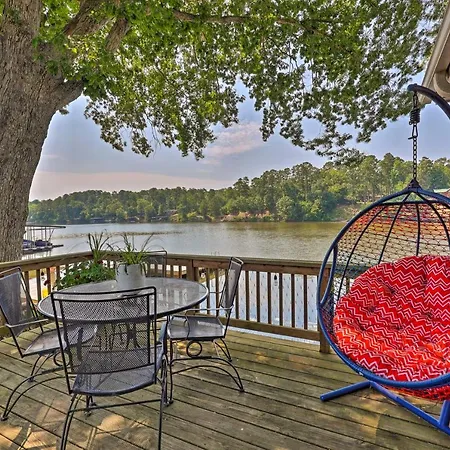 Lakefront Hot Springs Home With Swim Dock!