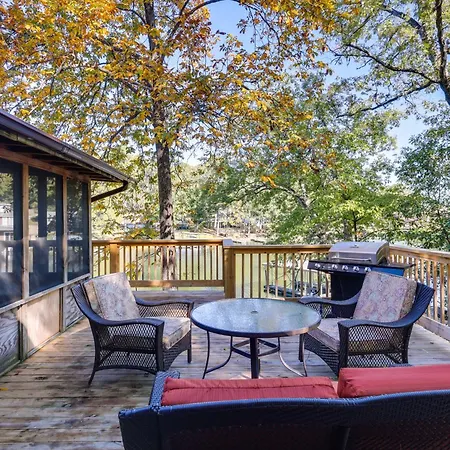 Private Dock & Deck: Lakefront Hot Springs Home!-3